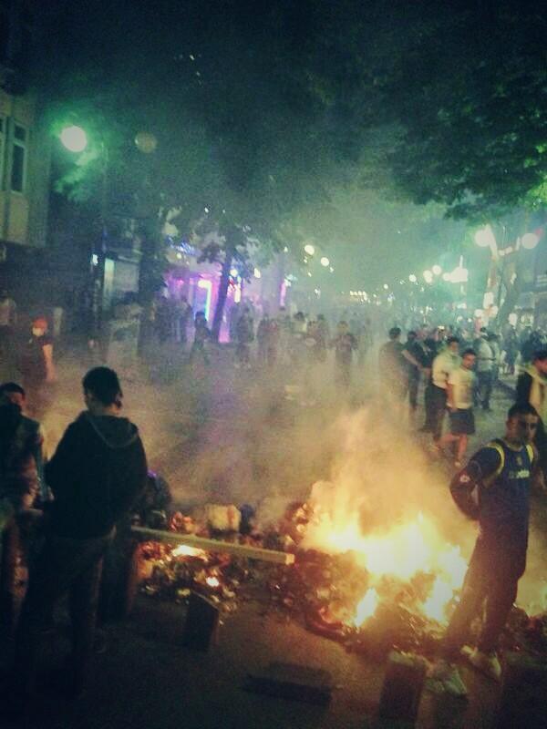 Ankara at 9.30pm tonight. Massive tear gas attack